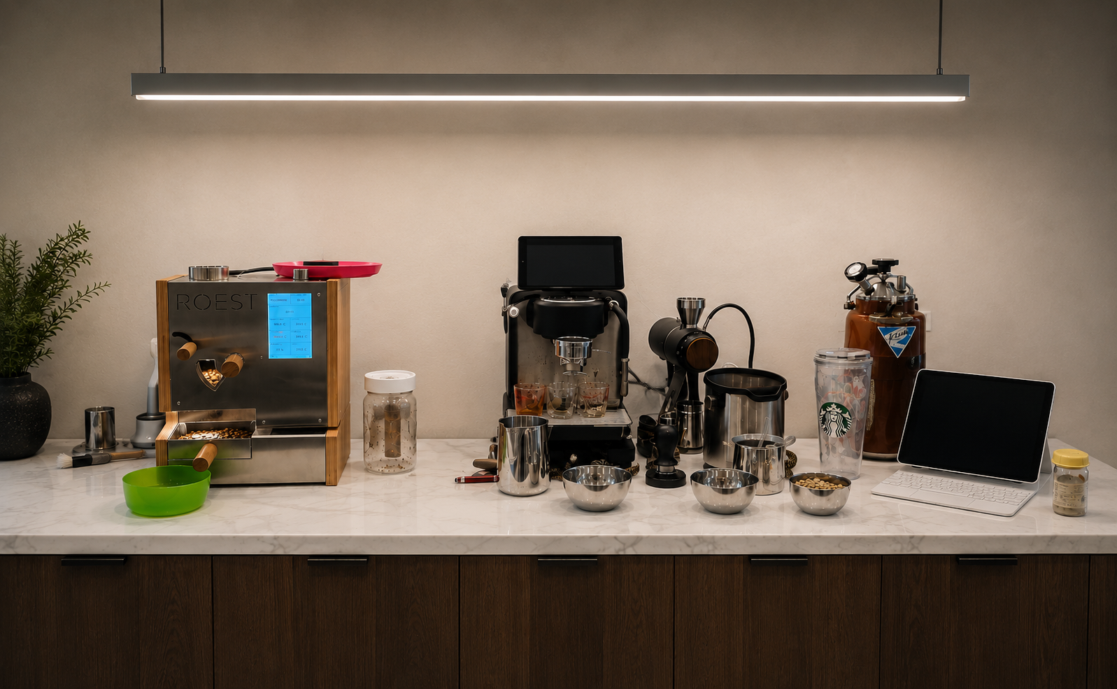 Ratio Roasters lab bench